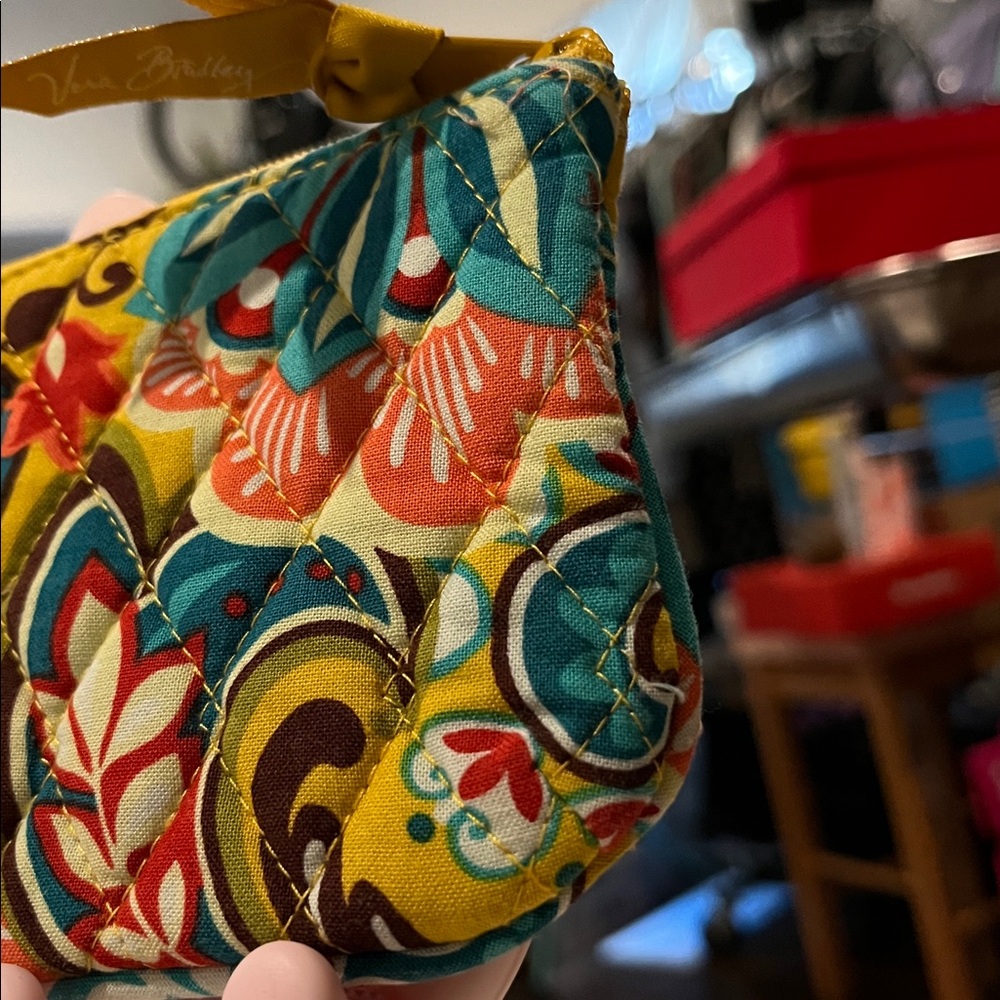 Vera Bradley coin/card holder wallet in the "Provencal" pattern. - Picture 3 of 8